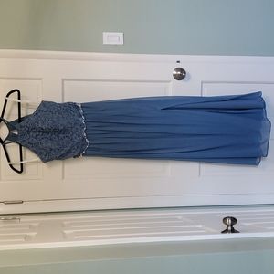 Davids Bridal Blue Formal Dress